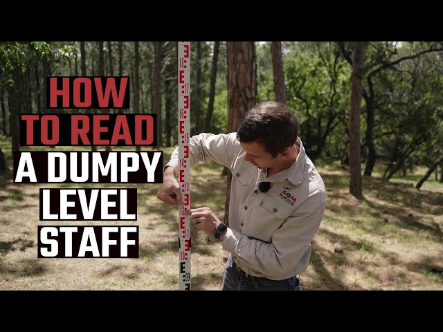 How to read a dumpy level staff - SURVEYING TRAINING