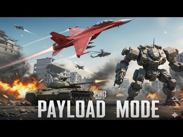 PUBG| BGMI Payload mode Live Stream, Fighter Jet Insane skills , Tanks, Hovercraft + M202.