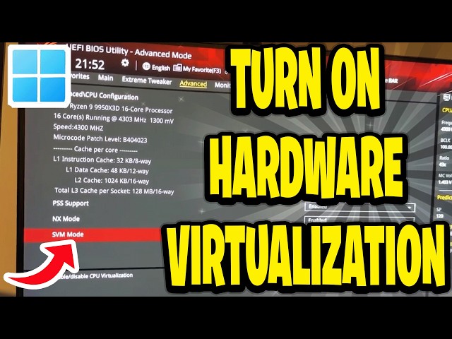 How To Turn On Hardware Virtualization In Windows 11
