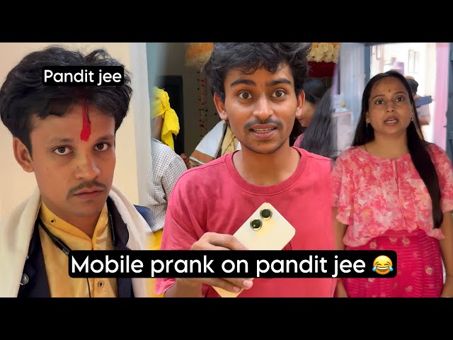 Pandit jee ka mobile chori ho gaya 😂 prank 