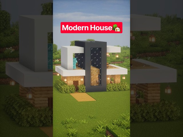 Minecraft Starter House Build Tutorial 🏠| Easy Survival Base Idea |  #Minecraft