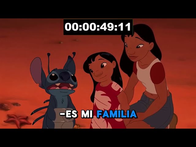 Dubbing exercise with subtitles - Lilo & Stitch - Stitch says goodbye