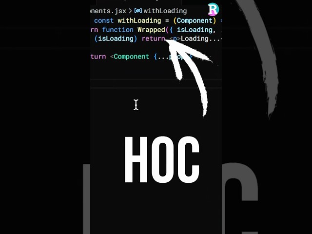 React HOC Explained in 20 Seconds! | Boost Code Reuse with Higher-Order Components