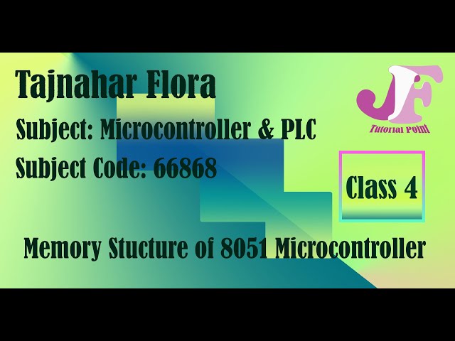 Memory Structure of 8051 microcontroller