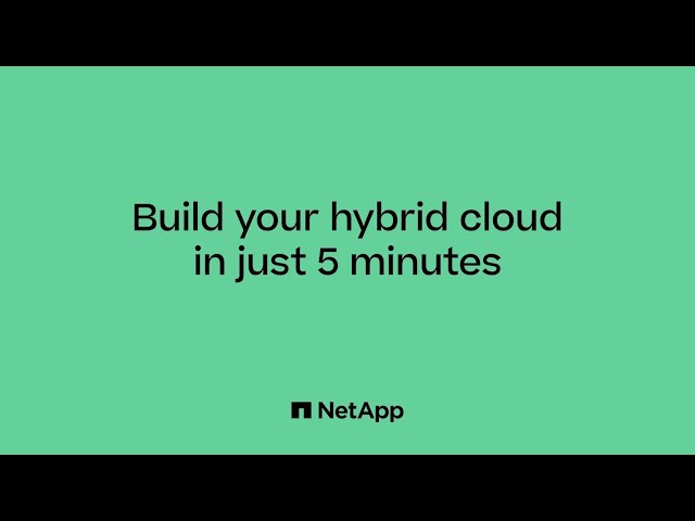 Build Your Hybrid Cloud in Just 5 minutes
