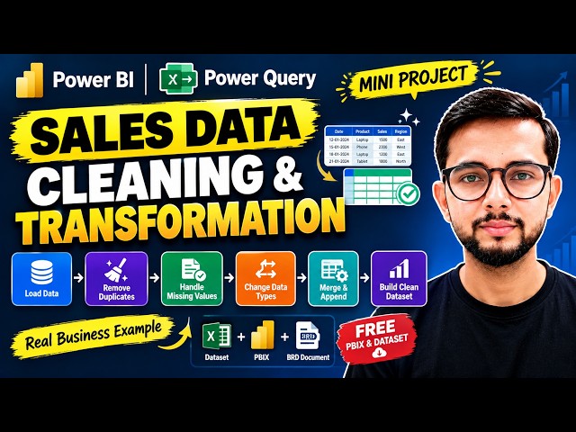 Power Query Mini Project | Sales Data Cleaning & Transformation in Power BI