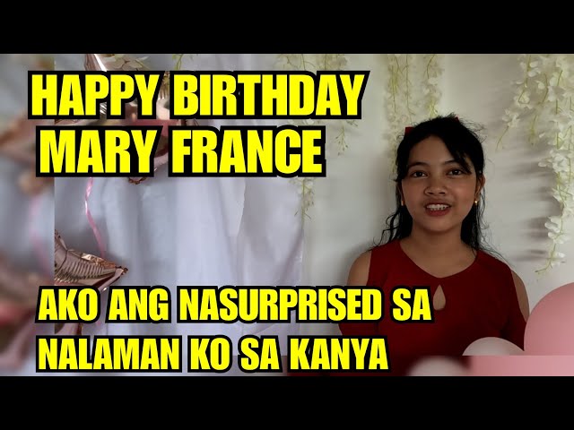 MARY FRANCE MAY IBINUNYAG SA AKIN