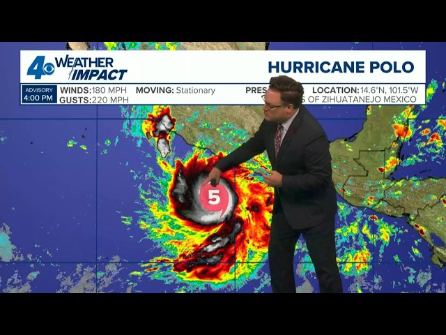 Tracking the tropics: Hurricane Polo reaches category 5