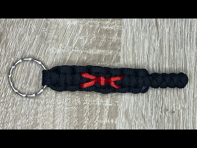 How to make spyder paracord keychain at home #paracordbracelet #parcordkeychain