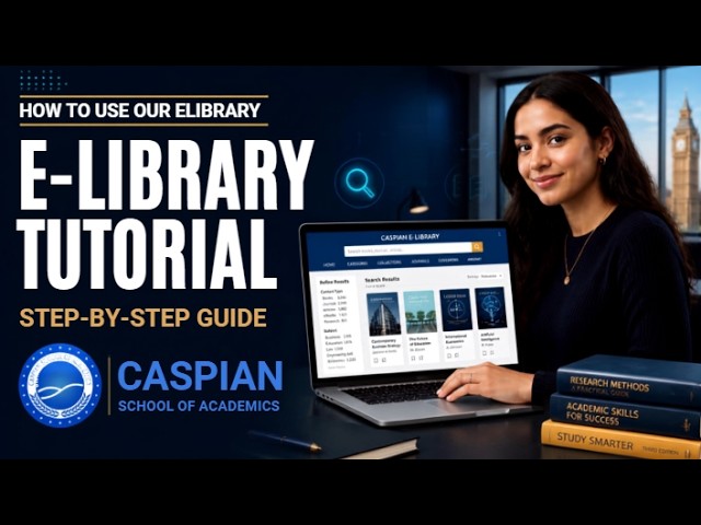 How to Use the E-Library | Step-by-Step Student Tutorial | Caspian School of Academics