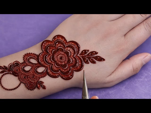 New stylish full hand mehndi design | easyfront hand mehndi simple mehandi kadesign | mehndi