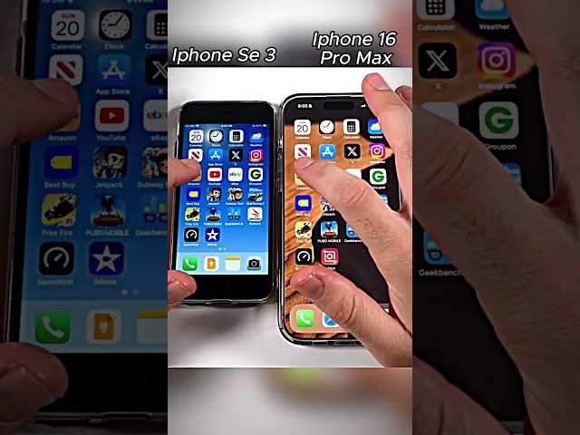IPHONE SE 3 VS IPHONE 16 PRO MAX SPEED TEST! ⚡WHO IS REAL KING