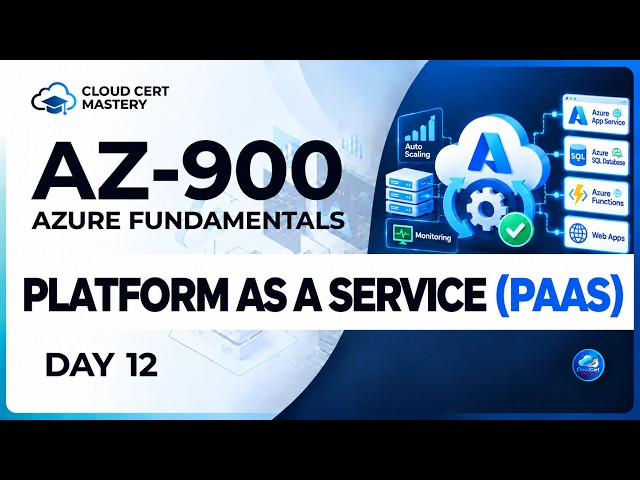 AZ-900 PaaS Explained: Platform as a Service + Exam Tips | Azure Fundamentals