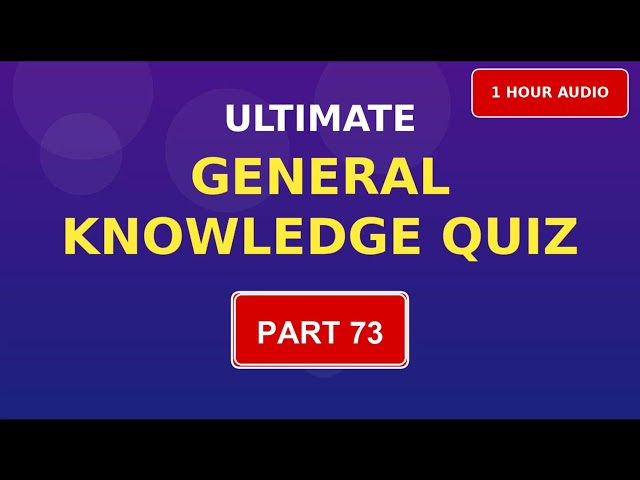 100000+ General Knowledge Questions for Competitive Exams | Part 73 (1 Hour Audio)