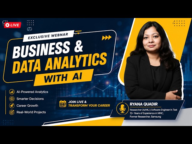 Business & Data Analytics with AI | Free Recorded Webinar