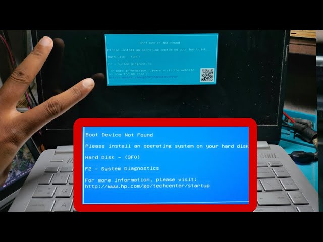 (3F0) Hard Disk Boot Device Not Found HP Laptop Common Problem Fix 3 Ways#macnitesh