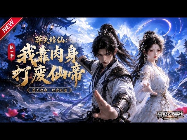 MULTISUB📢新番上线《莽夫修仙：我靠肉身打废仙帝 》第1~55集丨天生修仙废人获上古霸体，不靠灵力纯肉身战群雄，踏逆天肉修大道！#最新漫剧 #破晓动漫社