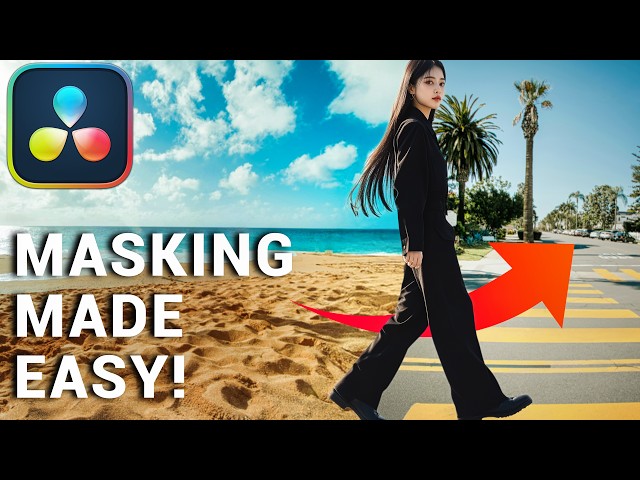 How to Mask in Davinci Resolve FREE | Masking Transition Tutorial