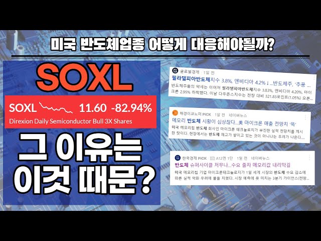 SOXL 폭락 이유는 바로 이것 때문? 미국 반도체 주식 폭락 이유, 미국 반도체 업종 어떻게 대응해야 될까?(SOXS, SOXX, SOXL)