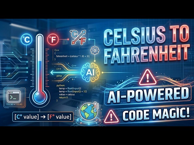 How Celsius To Fahrenheit Temperature Conversion Program | Step-by-Step Coding Tutorial this video