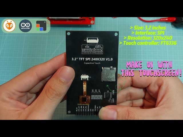 ESP32 Capacitive Touch Display Setup with LVGL UI Tutorial