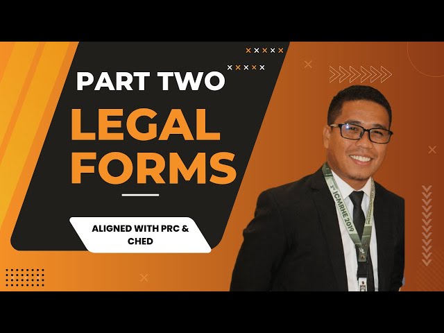 Legal Forms | Part Two