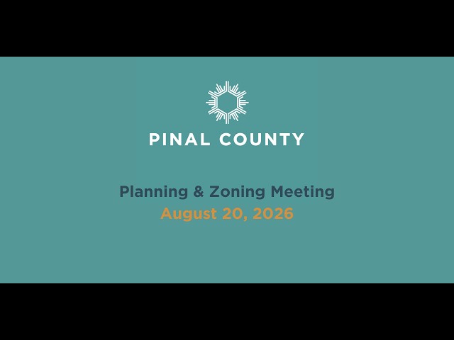 Planning & Zoning Meeting - August 20, 2026