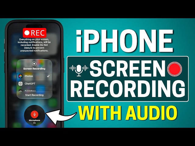 How to do Screen Recording on iPhone? iPhone Screen Recording with Audio in Simple Steps