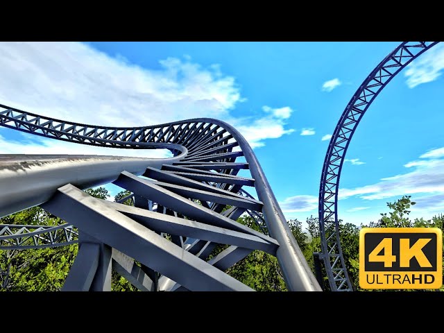 [360 VR] Steel RollerCoaster Simulator for Google Cardboard 360° 3D Video split screen SBS