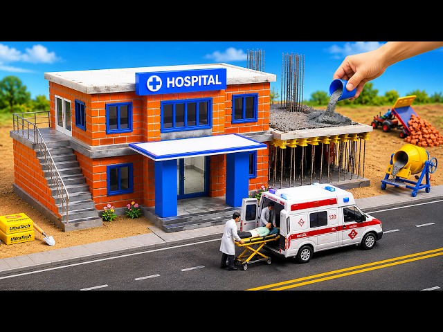 DIY Mini Tractor Builds a Modern Brick Hospital After Earthquake | Fun  Construction Science Project