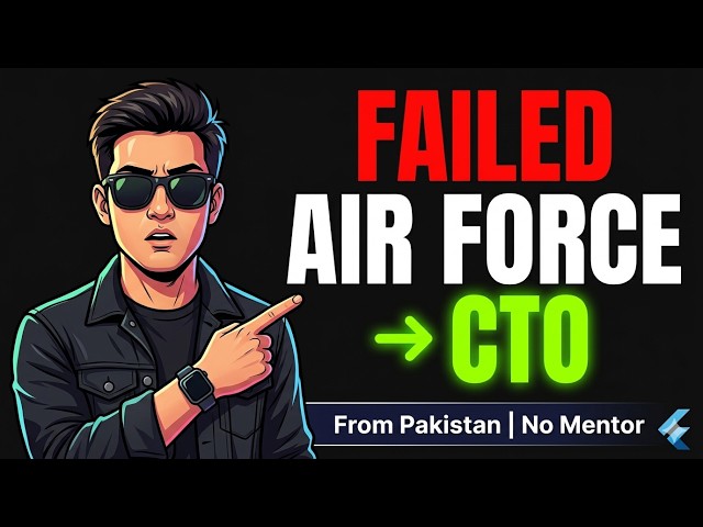 From Air Force Rejection to Remote CTO | How I Became a Flutter Developer | Self Taugt