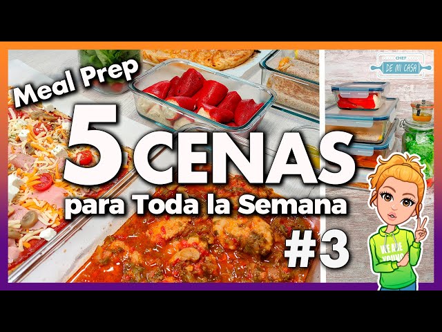 💚 5 CENAS FÁCILES para TODA la FAMILIA #3  👨‍👩‍👧‍👦 RÁPIDAS y ECONÓMICAS 👌Meal Prep Ideas de Cenas 🌔