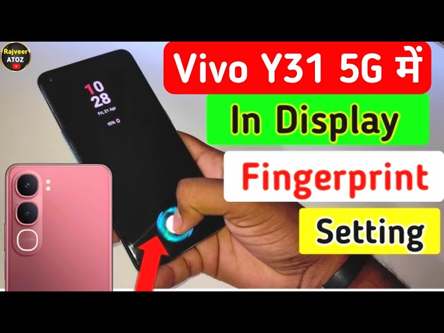 Vivo Y31 5g in display fingerprint setting | Vivo Y31 5g display fingerprint lock 