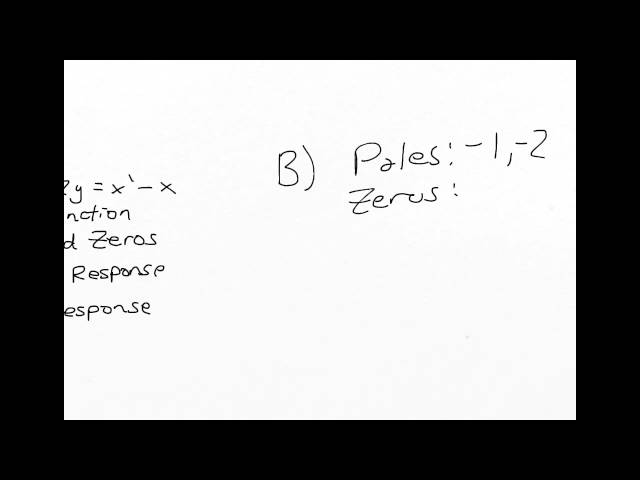Finding Transfer Function and other things from Differential Equation