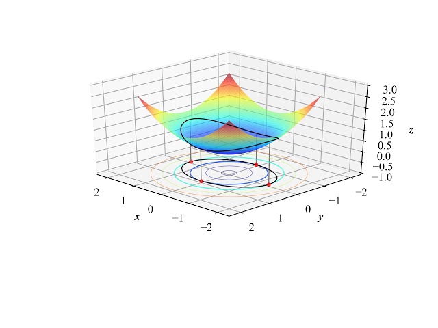 visualization of the Lagrange multiplier method