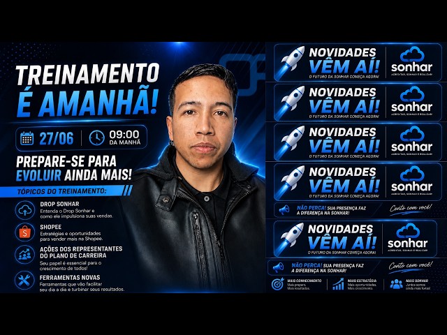 🚀 DROP + REPRESENTANTE SONHARFerramentas • Ações • Novidades📅 27.06.2026