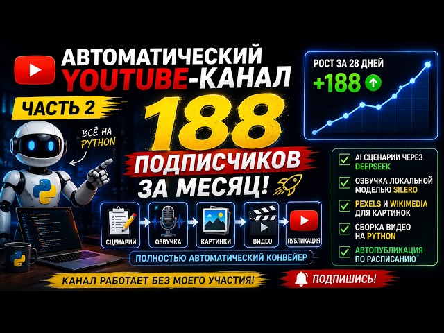 Автоматический YouTube-канал на Python. Часть 2