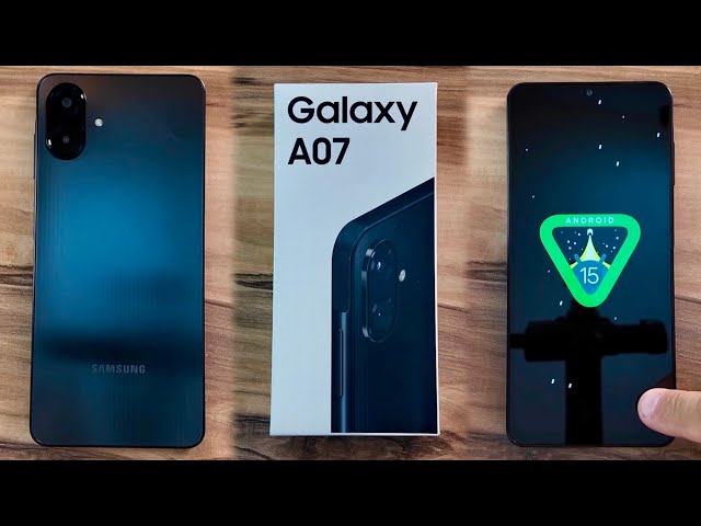 Desempaquetado y configuración del Samsung Galaxy A07 por primera vez