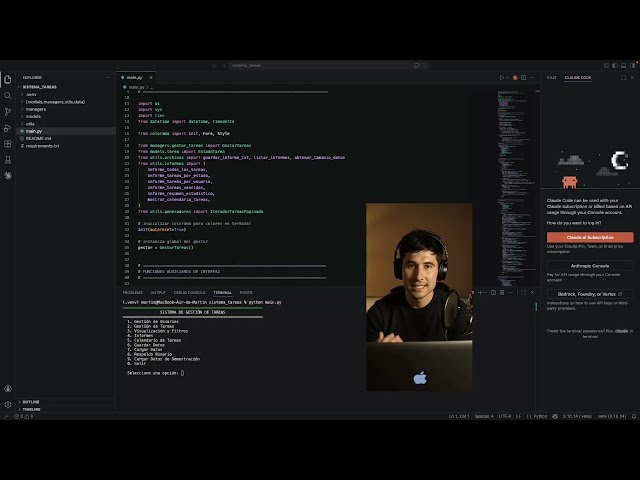 Ejercicio Python - Programación orientada a objetos (POO), PIP,  cadenas, métodos de listas.
