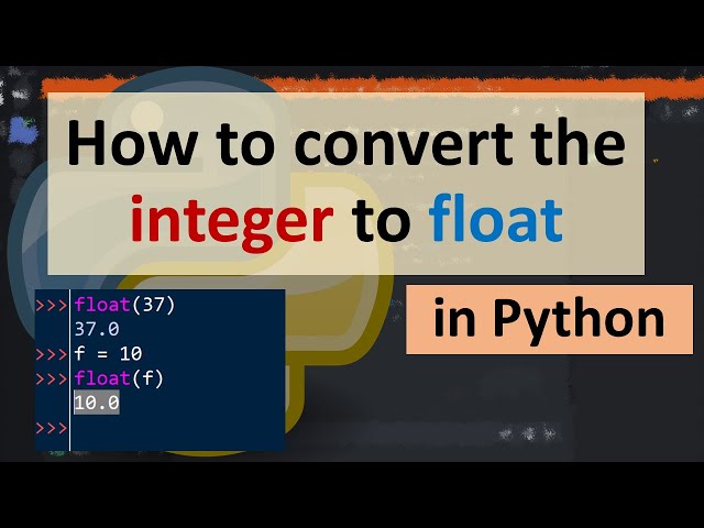 How to convert the integer to float in Python