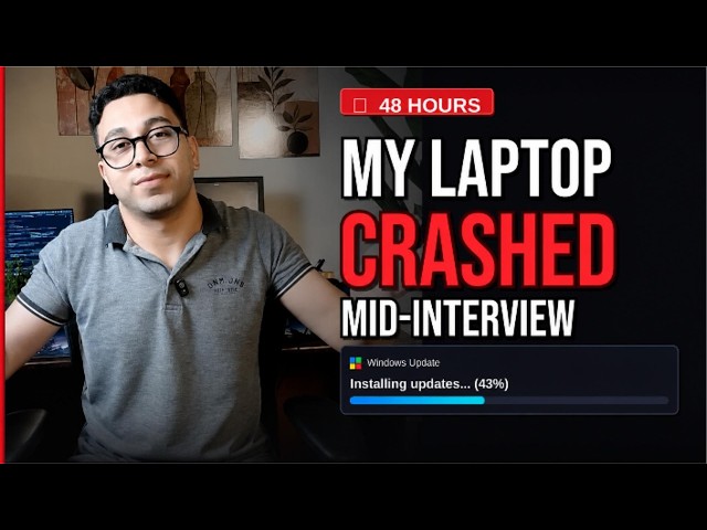 My Laptop Crashed During My First Real Interview 😳