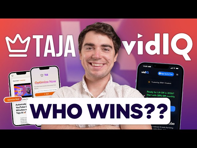 Taja AI vs VidIQ: Which Saves More Hours Per Video Upload?