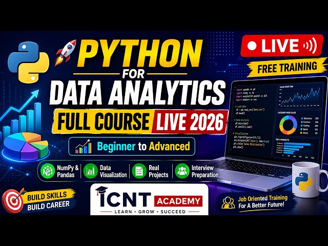Python for Data Analytics Full Course in Hindi | Live Training 2026 | Complete Beginner to Advanced