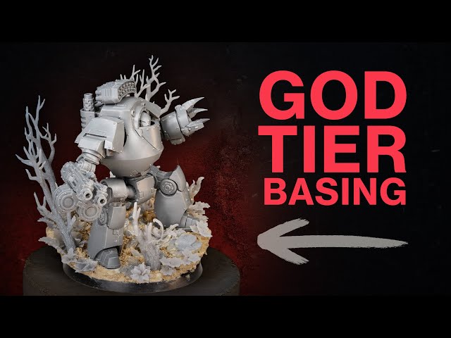 Basing to the MAX! How to make EPIC large bases for your Warhammer miniatures.