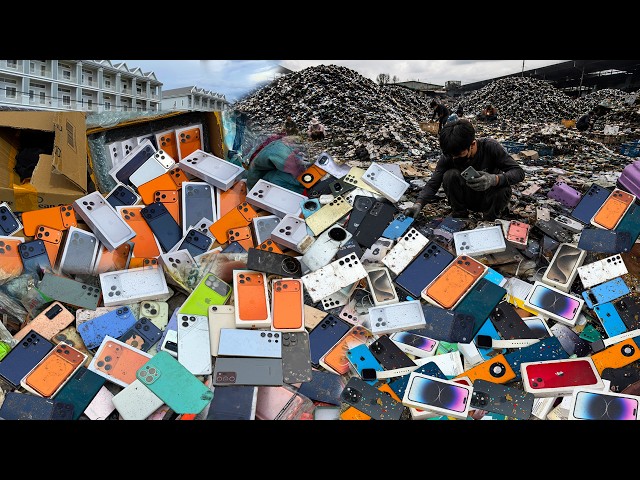 😍Great Day! 🤭 i Found A Lots iPhone 15-16-17 Pm -Galaxy S22-23-24 Ultra..... | Restore Broken Phone!