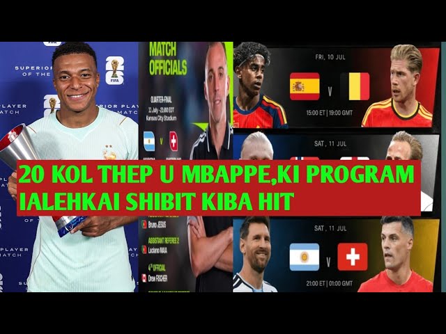 Ki Program ialehkai Shibit bad Lashai daki Reff Portugal buh ka FIFA Argentina vs Switzerland 