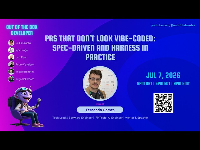 PRs That Don’t Look Vibe-coded: Spec-Driven and Harness in Practice