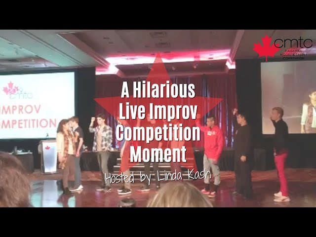 A Hilarious Moment during the Live Improv Competition at CMTC 2019 Hosted by Linda Kash
