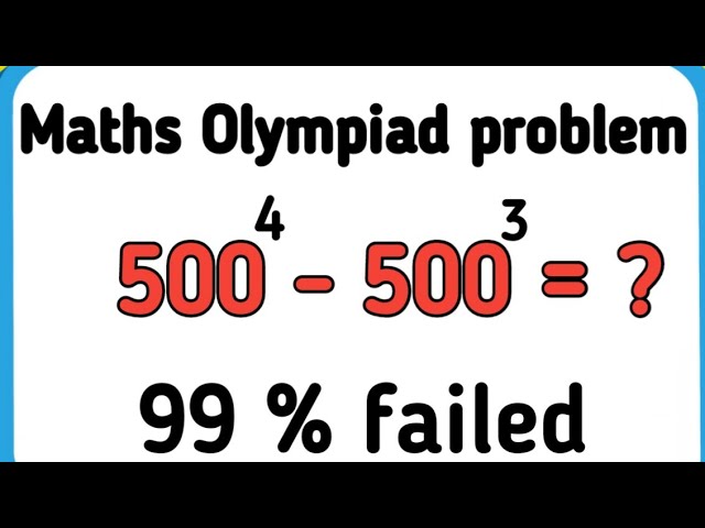 A very nice algebra maths olympiad problem || maths olympiad questions