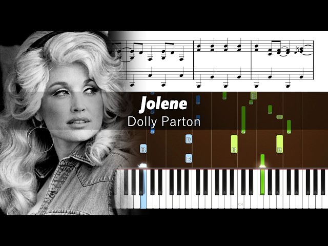Dolly Parton - Jolene - Piano Tutorial with Sheet Music